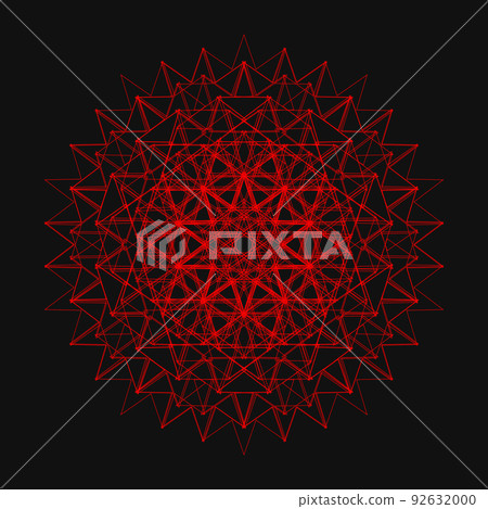 Geometric pattern Fractal pattern Mandala colorful icon Geometric pattern Fractal pattern Mandala colorful icon 92632000