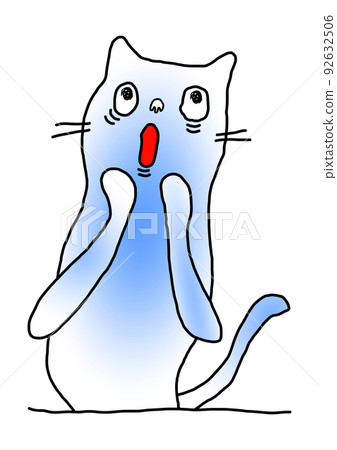 Kimokawa貓被嚇得凍僵了 92632506