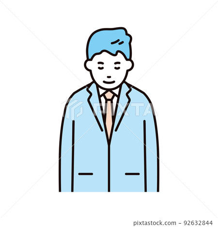 Business _ person _ male _ suit _ upper body _ bow 92632844