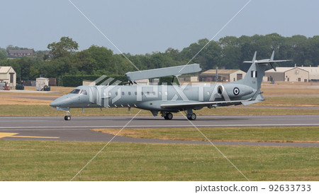 Greek Air Force EMB-145H Airborne Early Warning and Control Aircraft Takeoff Greek Air Force EMB-145H Airborne Early Warning and Control Aircraft Takeoff 92633733