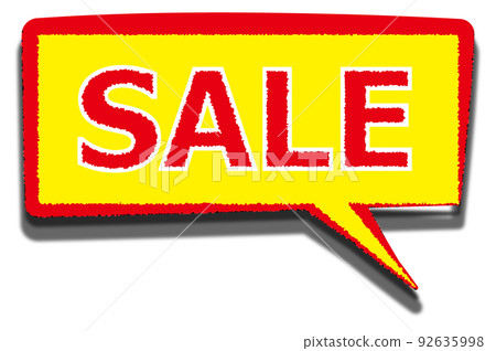 Sale balloon, square, jagged, with shadow Sale balloon, square, jagged, with shadow 92635998