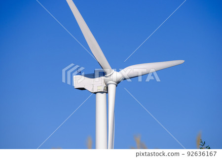 風力發電風景與風力渦輪機 92636167