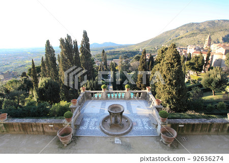 natural landscape of Villa Este at Tivoli, Italy natural landscape of Villa Este at Tivoli, Italy 92636274