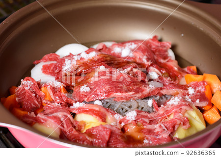 Under Cooking Nikujaga Sweet and Spicy Stew of Beef and Potatoes Under Cooking Nikujaga Sweet and Spicy Stew of Beef and Potatoes 92636365