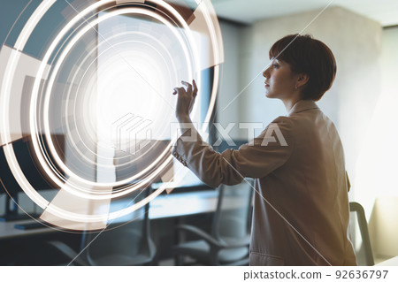 Business scene female 92636797