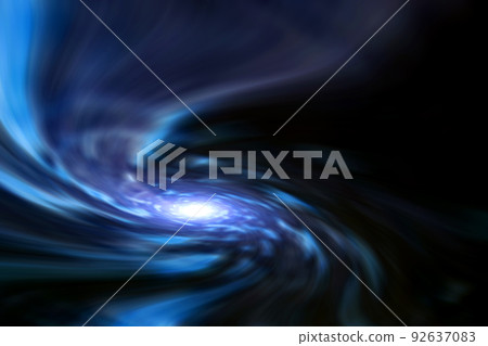 外太空經線圖像的背景材料（蟲洞圖像） 92637083