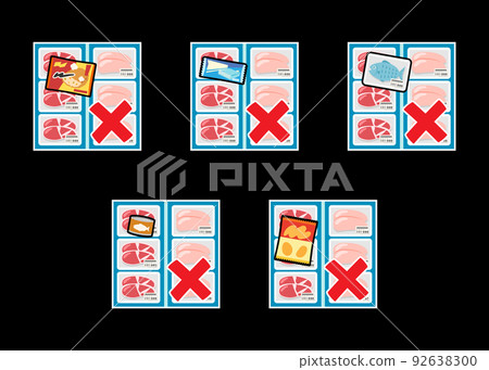 Abandoned meat products crossed (with white border) 92638300