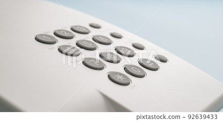 White landline phone keypad White landline phone keypad 92639433