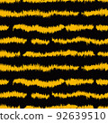 Ikat seamless pattern as cloth, curtain, textile design, wallpaper, surface texture background. vector eps10 92639510