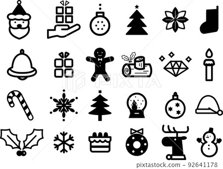 聖誕節圖標插圖素材集 92641178