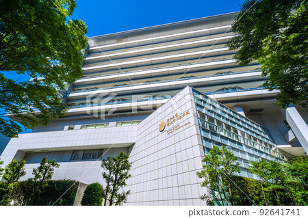 日本的橫濱城市景觀昭和大學北橫濱醫院=橫濱都筑區 日本的橫濱城市景觀昭和大學北橫濱醫院=橫濱都筑區 92641741