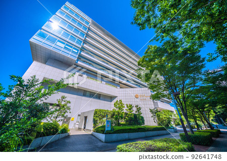 日本的橫濱城市景觀昭和大學北橫濱醫院=橫濱都筑區 92641748