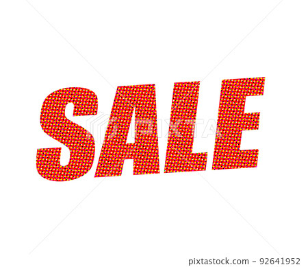 SALE letter halftone red 92641952