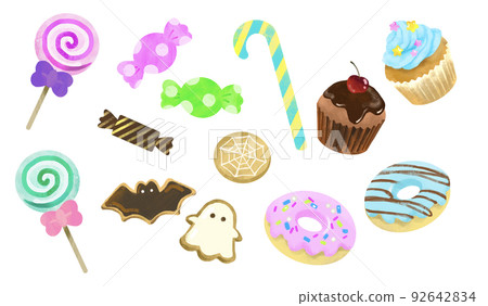 Halloween candy illustration 92642834