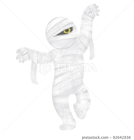 萬聖節木乃伊繃帶人 92642836