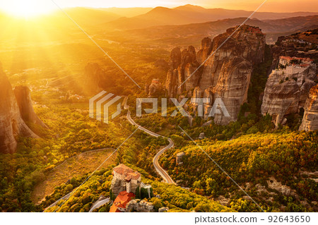 Meteora rocks, Greece. 92643650