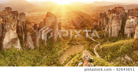 Meteora rocks, Greece. 92643651