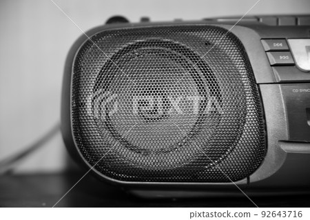 Cassette tape recorder broken due to dust accumulated on the speaker 92643716
