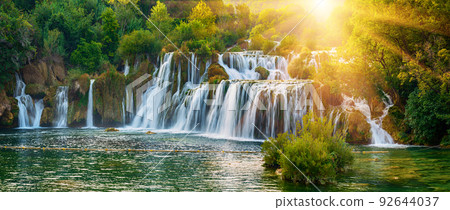 Waterfalls at Krka 92644037