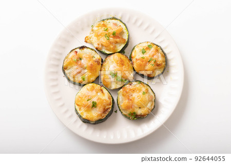 Zucchini with cheese Zucchini with cheese 92644055