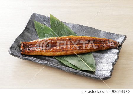 Kabayaki eel from Kagoshima served on a plate Kabayaki eel from Kagoshima served on a plate 92644970