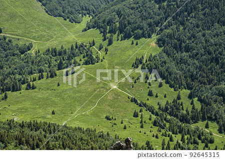 Medziholie saddle from Big Rozsutec, Little Fatra, Slovakia Medziholie saddle from Big Rozsutec, Little Fatra, Slovakia 92645315