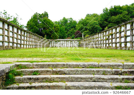 Old cemetery in a park in Santiago de Compostela, Spain Old cemetery in a park in Santiago de Compostela, Spain 92646667