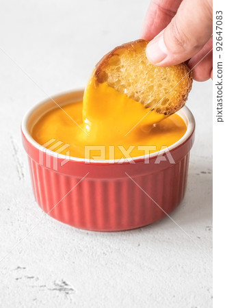 Cheddar dip sauce Cheddar dip sauce 92647083