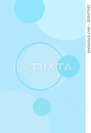 淺藍色圓形矢量背景素材[豎版] 92647482