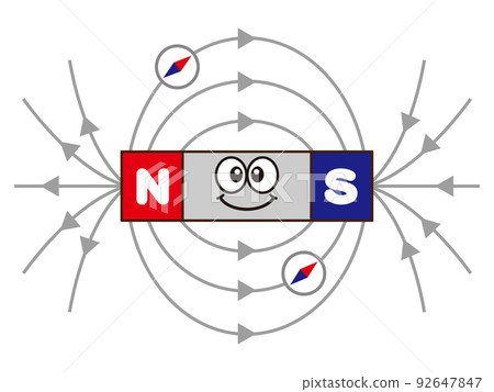 Magnet experiment illustration material 2 92647847