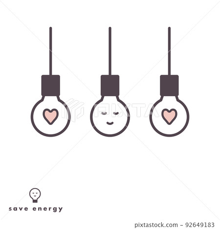 燈泡圖標集，可用於在不需要時要求關閉 92649183