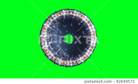 Space futuristic base with ships traffic. Futuristic concept. Green screen isolate. 3d rendering. Space futuristic base with ships traffic. Futuristic concept. Green screen isolate. 3d rendering. 92649572