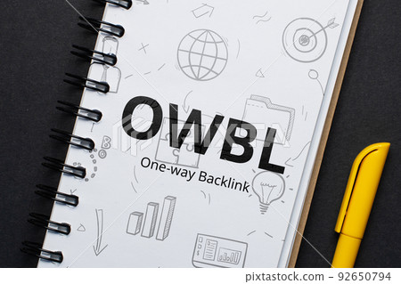 Concept business marketing acronym OWBL or One-way Backlink Concept business marketing acronym OWBL or One-way Backlink 92650794