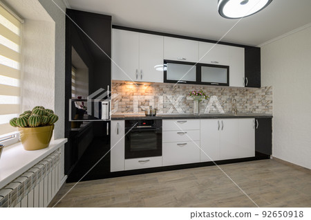 Renovated Interior for modern trendy white kitchen 92650918
