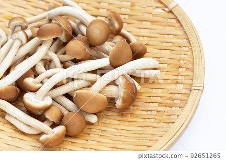 Yanagi Matsutake mushroom in bamboo plate Yanagi Matsutake mushroom in bamboo plate 92651265