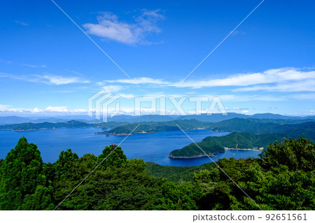 Fukui Prefecture Wakasa Wakasa Bay from the Angel Line 92651561