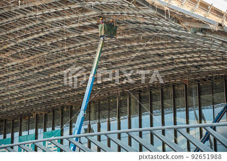 Construction site of new Beijing Daxing International Airport 92651988