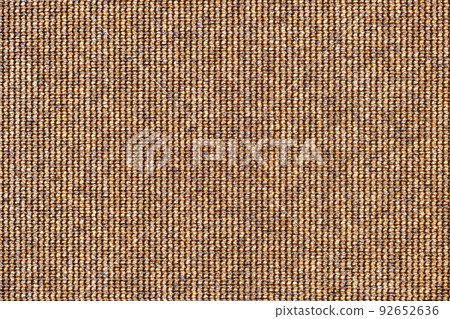Abstract brown texture background. Surface of rough sack cloth canvas as backdrop for design. 92652636