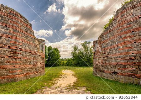 Remains of ancient Roman city of Gamzigrad (Felix Romuliana) in Serbia 92652844