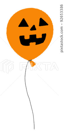 受萬聖節啟發的氣球插圖的背景材料 (Jack O'Lantern) 受萬聖節啟發的氣球插圖的背景材料 (Jack O'Lantern) 92653386