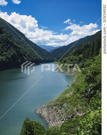 Lake Chichibu in summer Lake Chichibu in summer 92654092