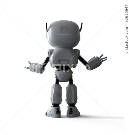 Small robot assistant hand extend Small robot assistant hand extend 92656647