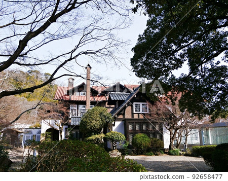 京都大山崎町天王山朝日啤酒大山崎山莊博物館（遠眺，冬天） 92658477