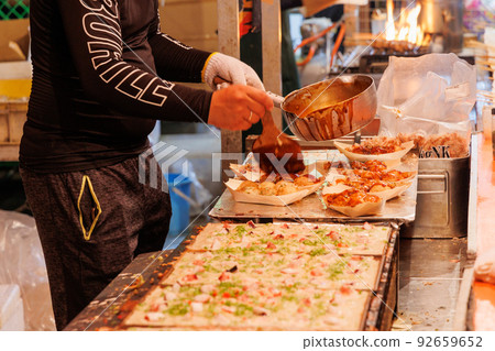 Takoyaki at a stall Takoyaki at a stall 92659652