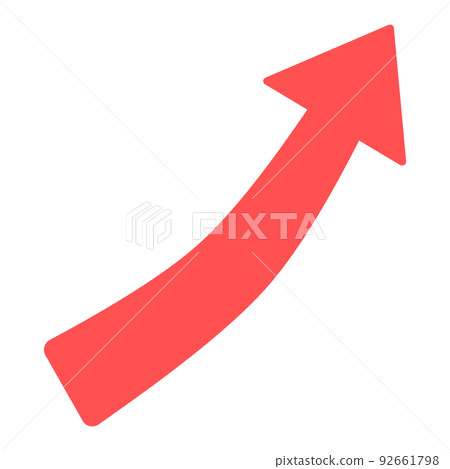 上升的箭頭圖標 上升的箭頭圖標 92661798
