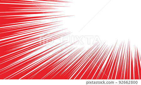 紅色濃度線的矢量圖解材料 紅色濃度線的矢量圖解材料 92662800