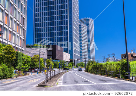 "Tokyo" Futako Tamagawa / Cityscape of office buildings and tower apartments "Tokyo" Futako Tamagawa / Cityscape of office buildings and tower apartments 92662872