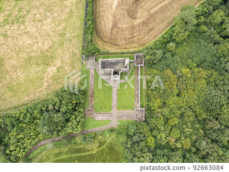 The beautiful Tully Castle by Enniskillen, County Fermanagh in Northern Ireland 92663084