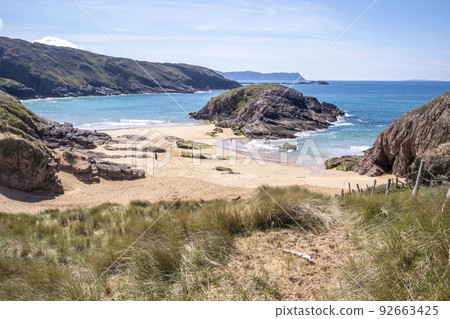 The Murder Hole beach, officially called Boyeeghether Bay in County Donegal, Ireland 92663425