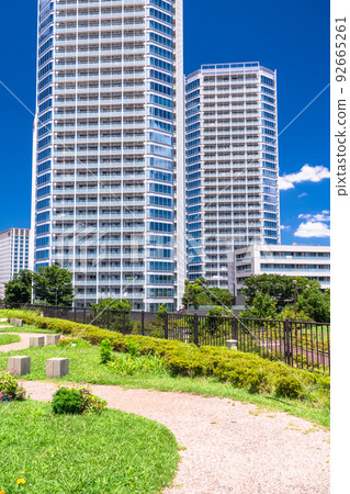 “東京” 二子玉川的街景和塔樓的風景 92665261